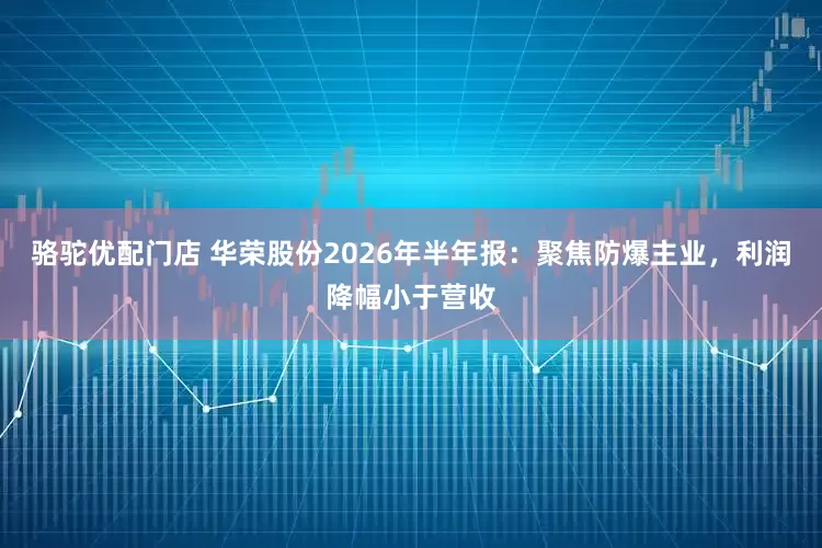 骆驼优配门店 华荣股份2026年半年报：聚焦防爆主业，利润降幅小于营收
